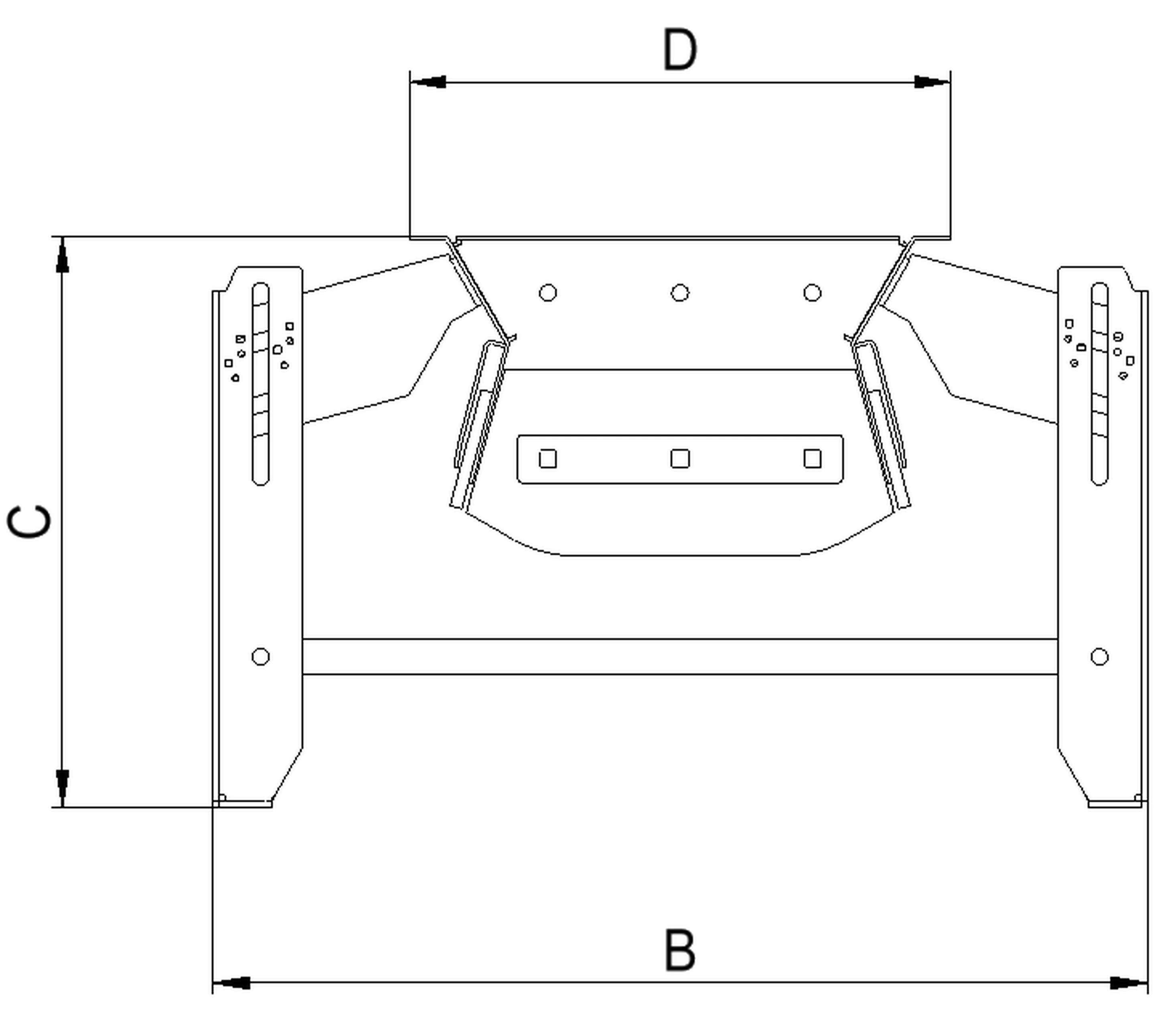 Seitenführung mit Rückwand X