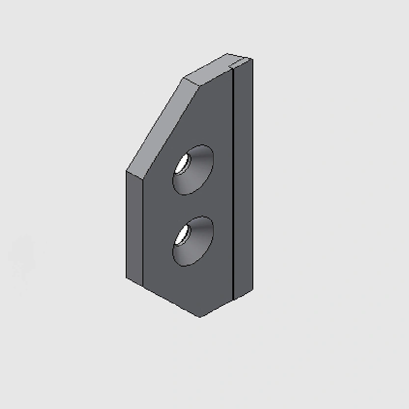 Plaque en m&eacute;tal dur largeur 170 mm