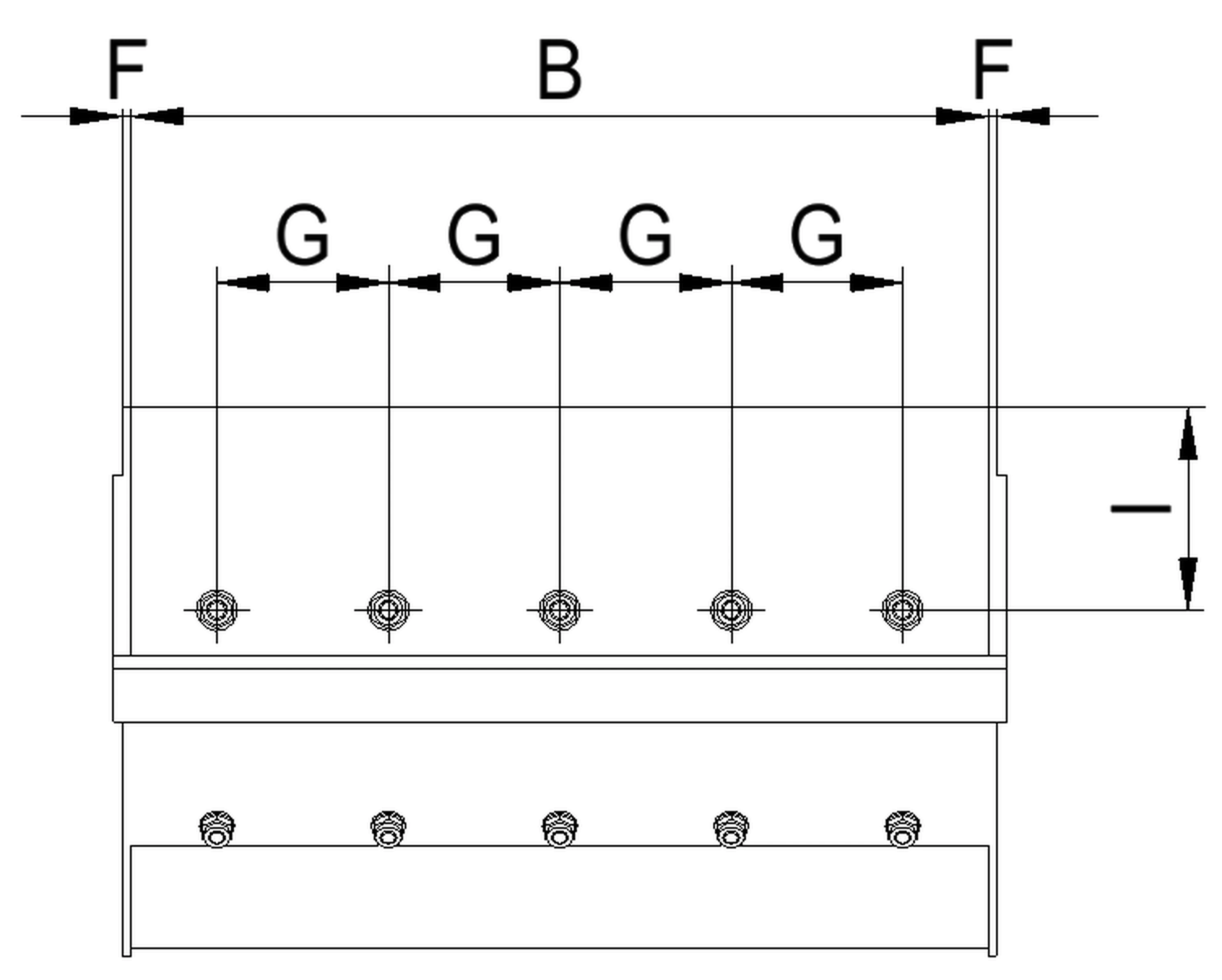 Becher Gurtbecherwerk, Gummiboden komplett