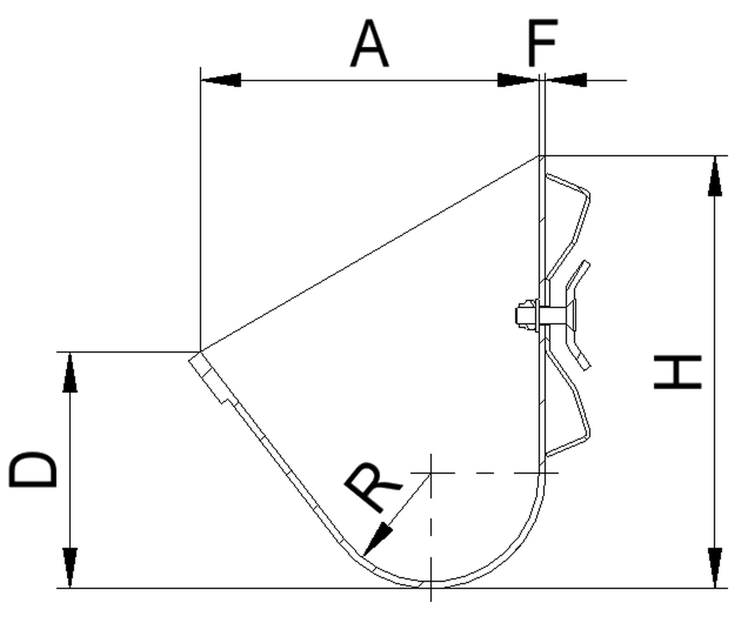 Becher Gurtbecherwerk, DIN 15234 komplett