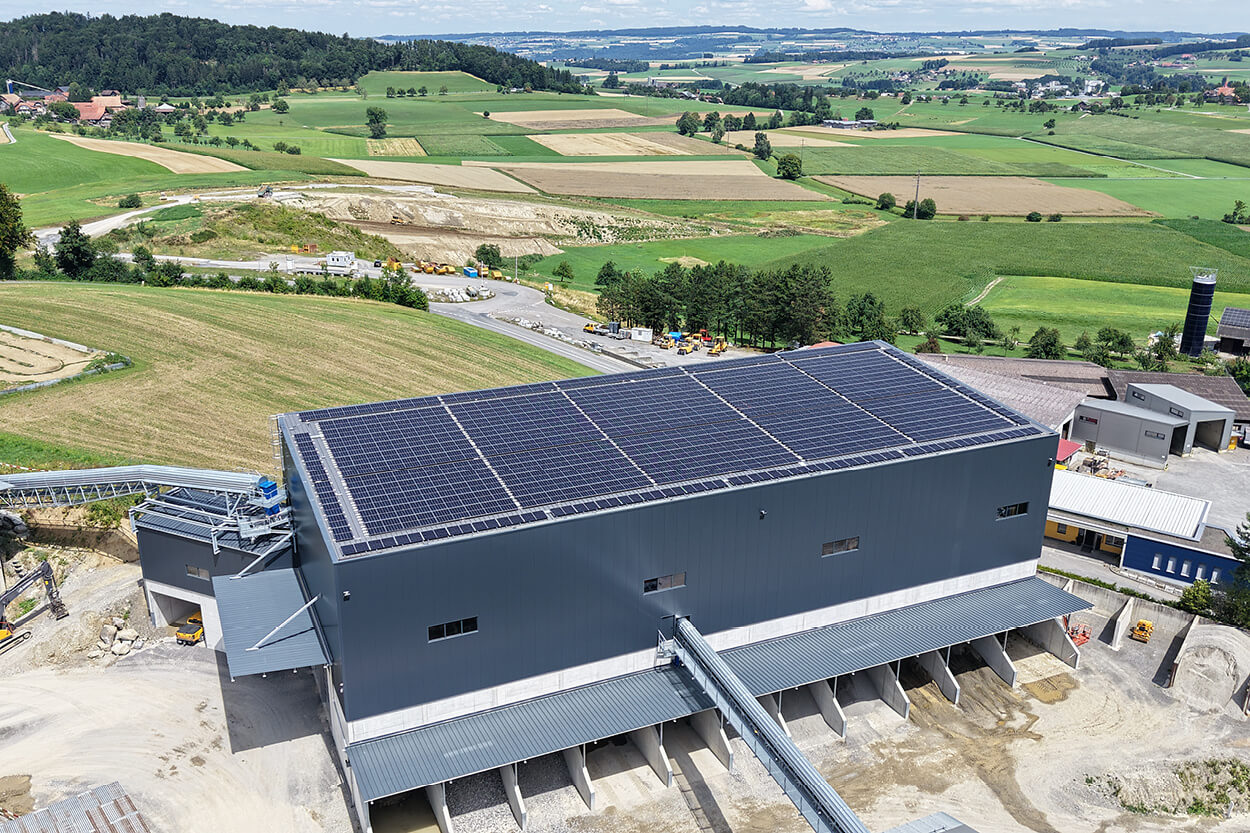 Amrein AG, construction d'une nouvelle installation de recyclage