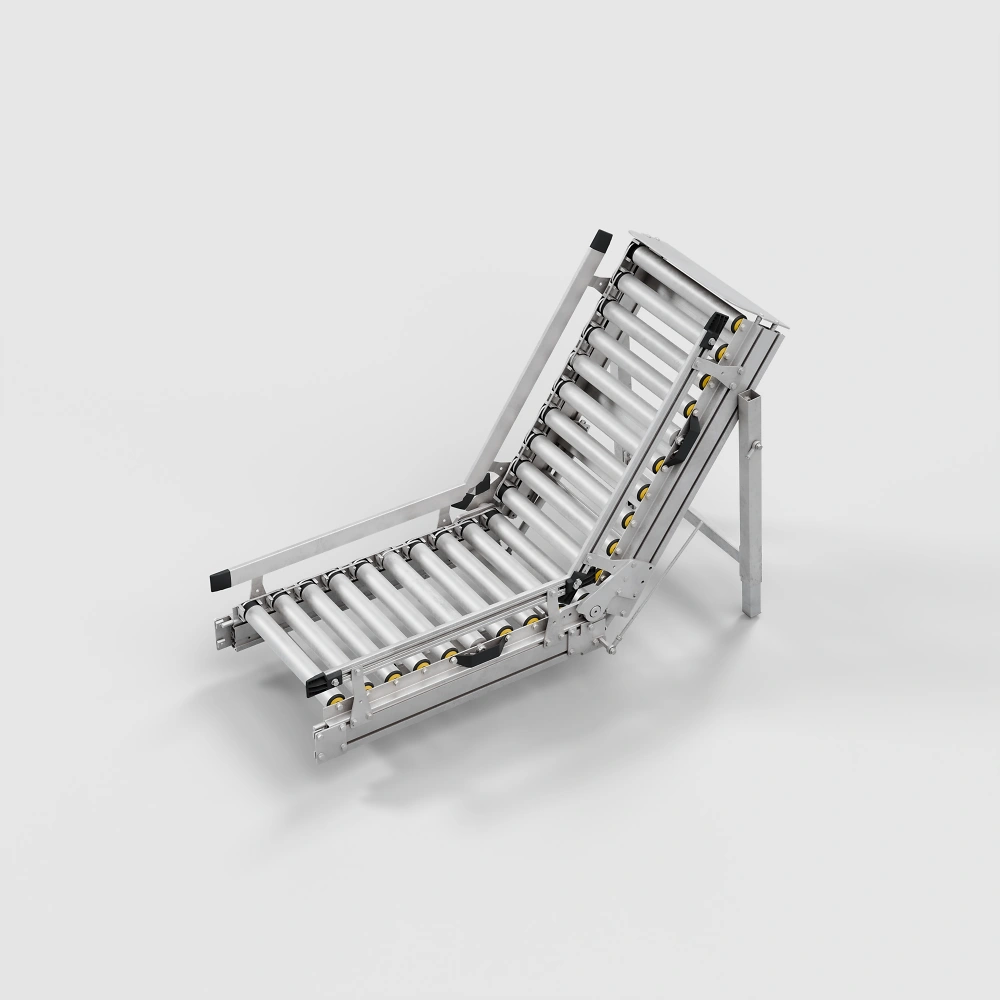 Bahnklappe mit Rollenbahn