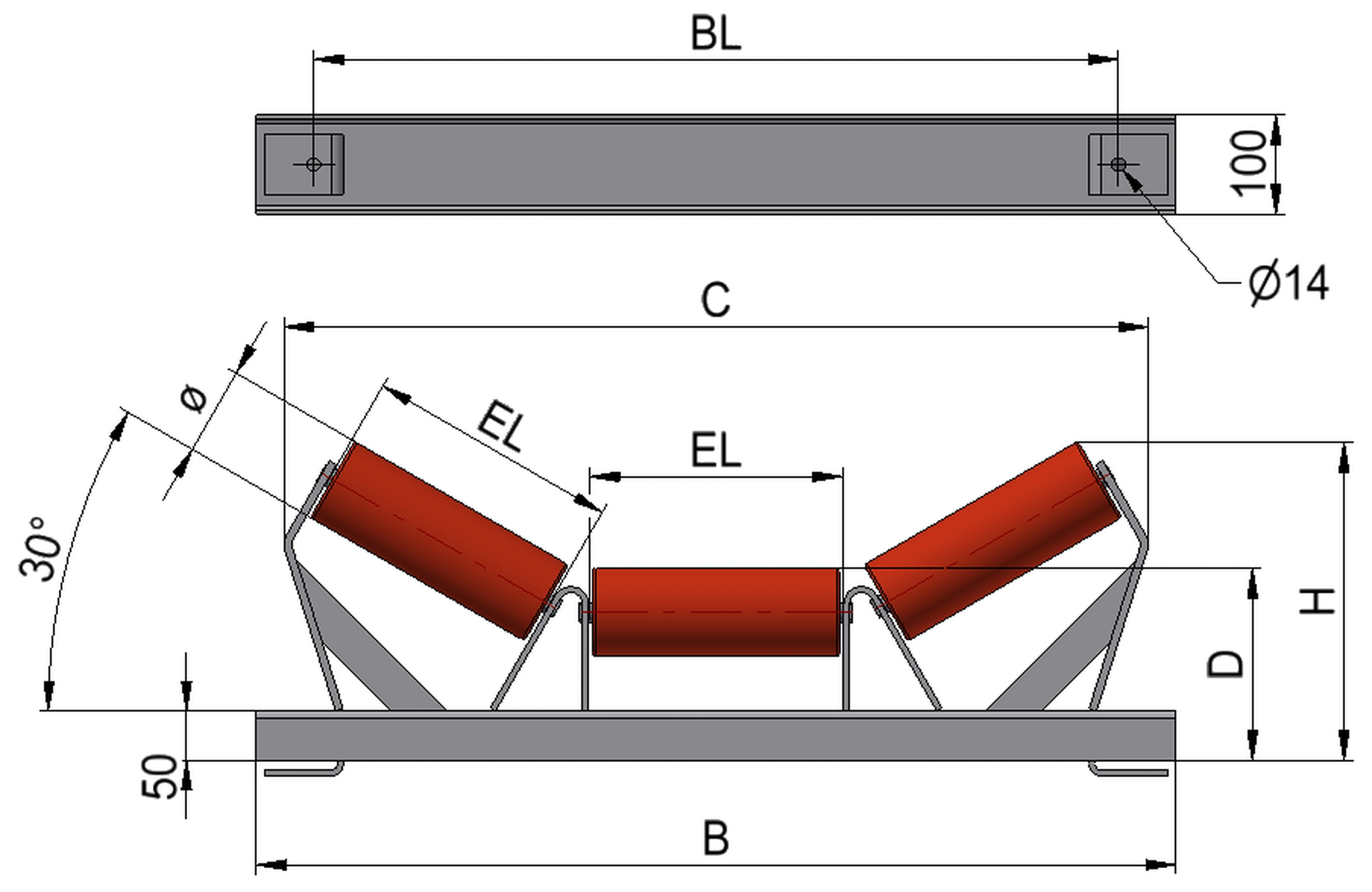 Gurttragstation Komplett 