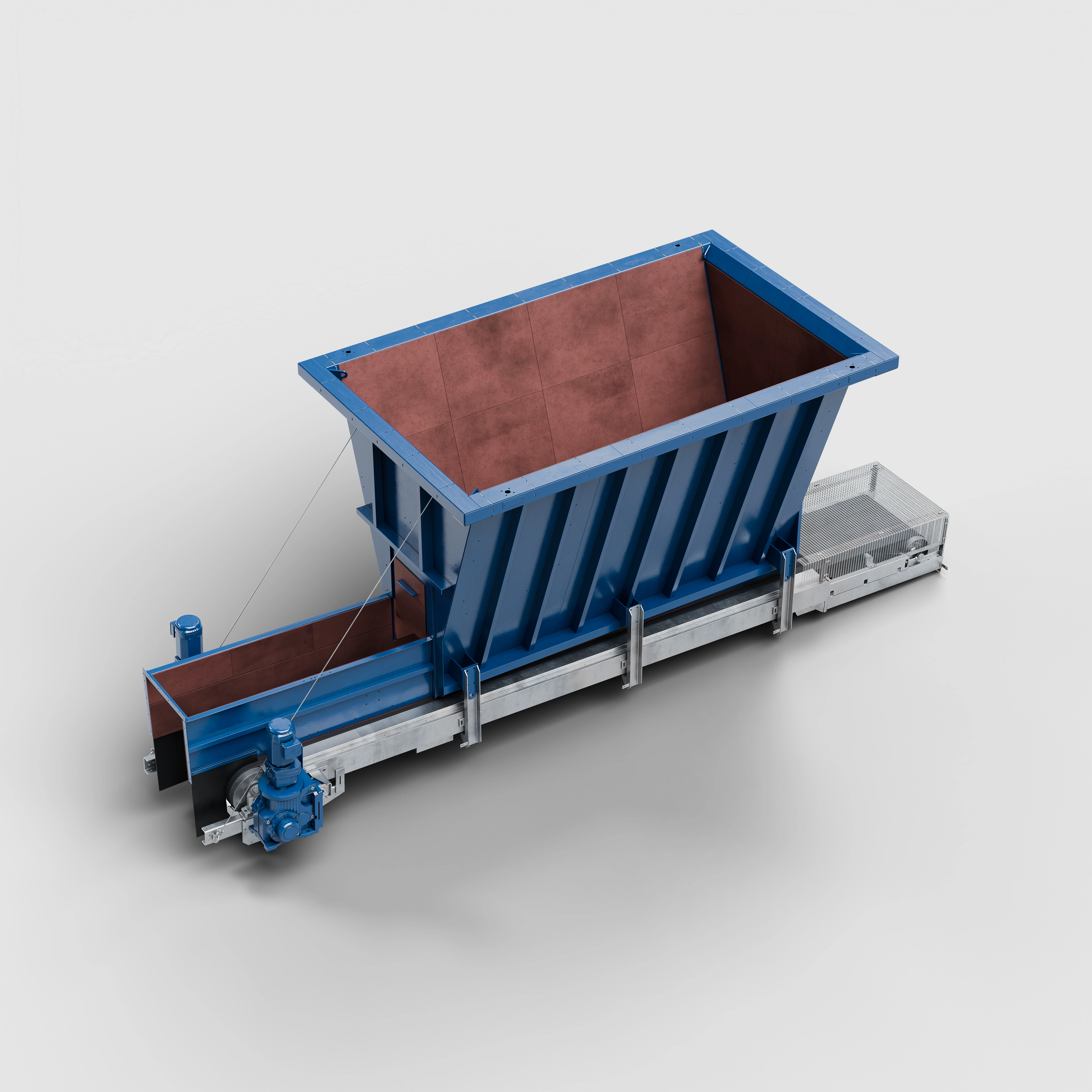 Aufgabegosse mit Förderrinne Aufgabegosse mit Förderrinne