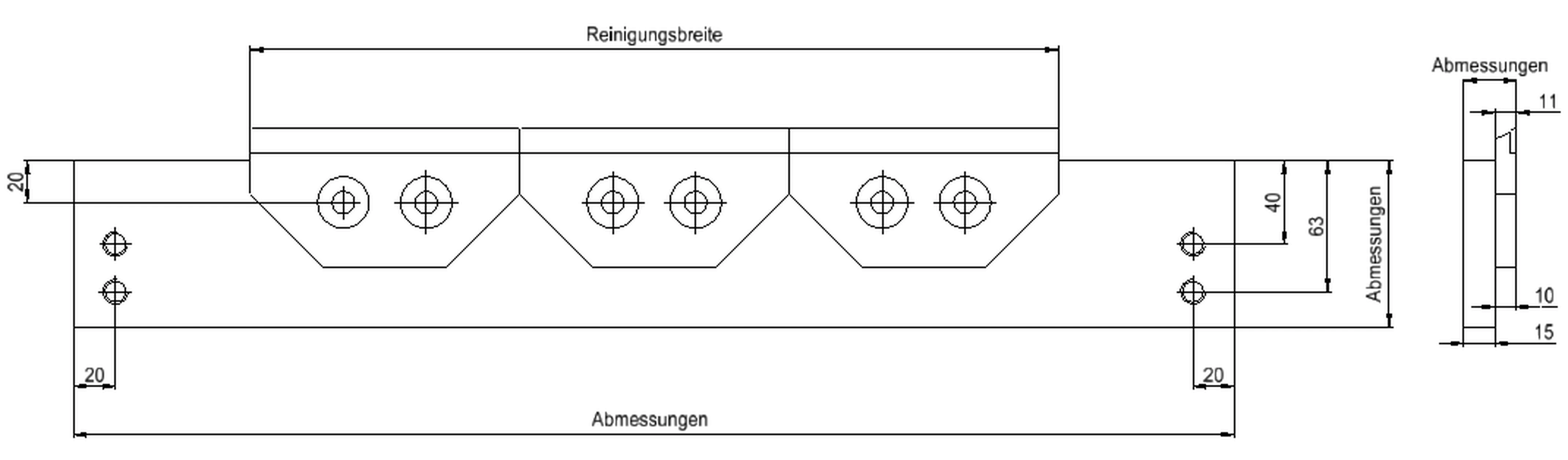 Hartmetallabstreifer FFAG